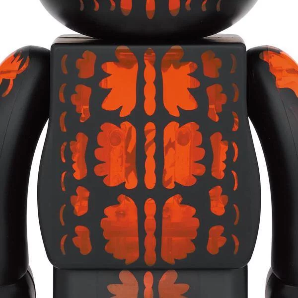 Bearbrick 100%+400% Godzilla VS Destroyer version Godzilla (Meltdown: Clear Orange Ver.)