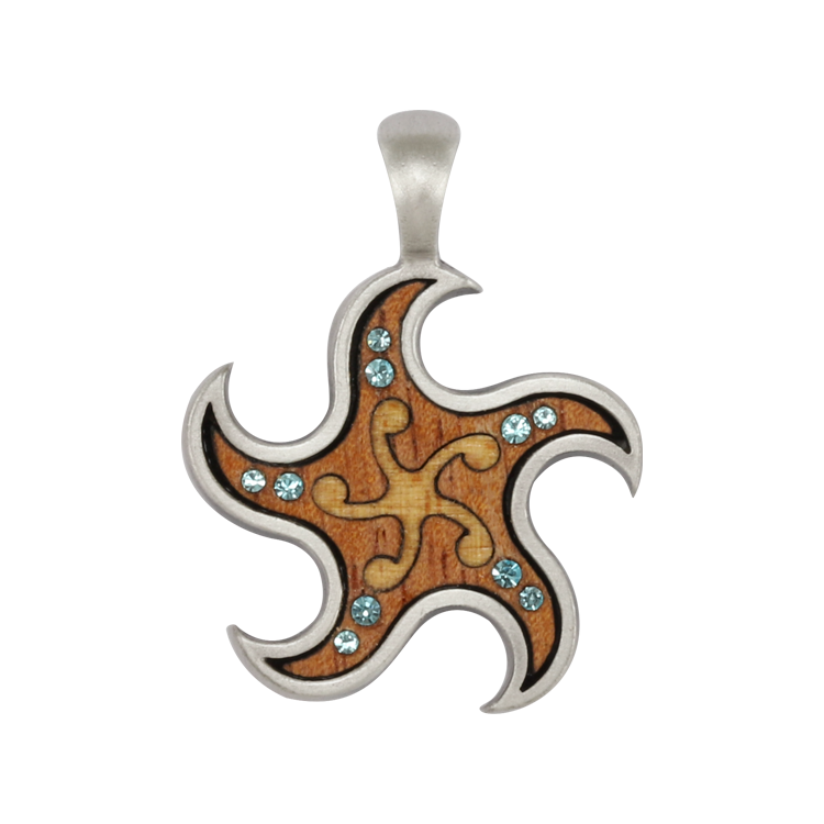 Bico吊墜，女士吊墜 紅木星塵；美妙的夢想家 不含鍊子（2119淺藍）