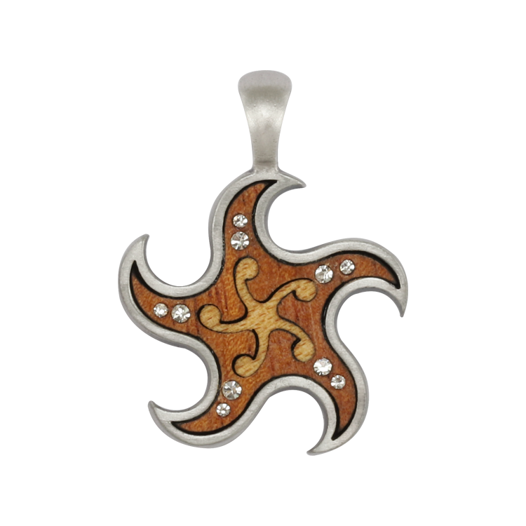 Bico吊墜，女士吊墜 紅木星塵；美妙的夢想家 不含鍊子（2119白色）