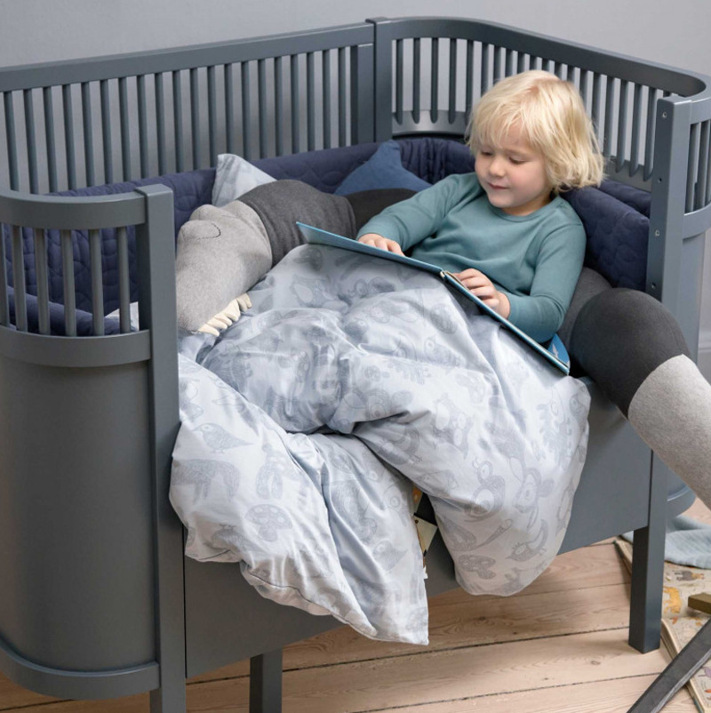 寶寶棉麻防護床圍