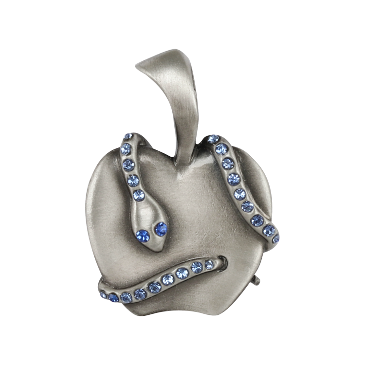 Bico吊墜，女士吊墜 禁果的誘惑；知善惡樹之果實 不含鍊子（2122藍色）