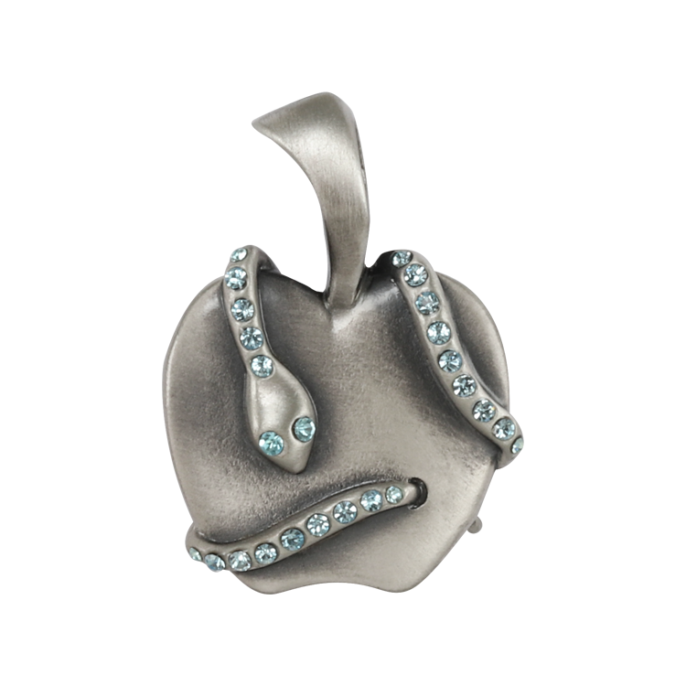 Bico吊墜，女士吊墜 禁果的誘惑；知善惡樹之果實 不含鍊子（2122淺藍）