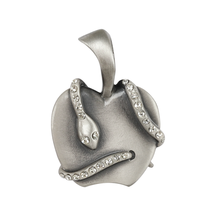 Bico吊墜，女士吊墜 禁果的誘惑；知善惡樹之果實 不含鍊子（2122白色）