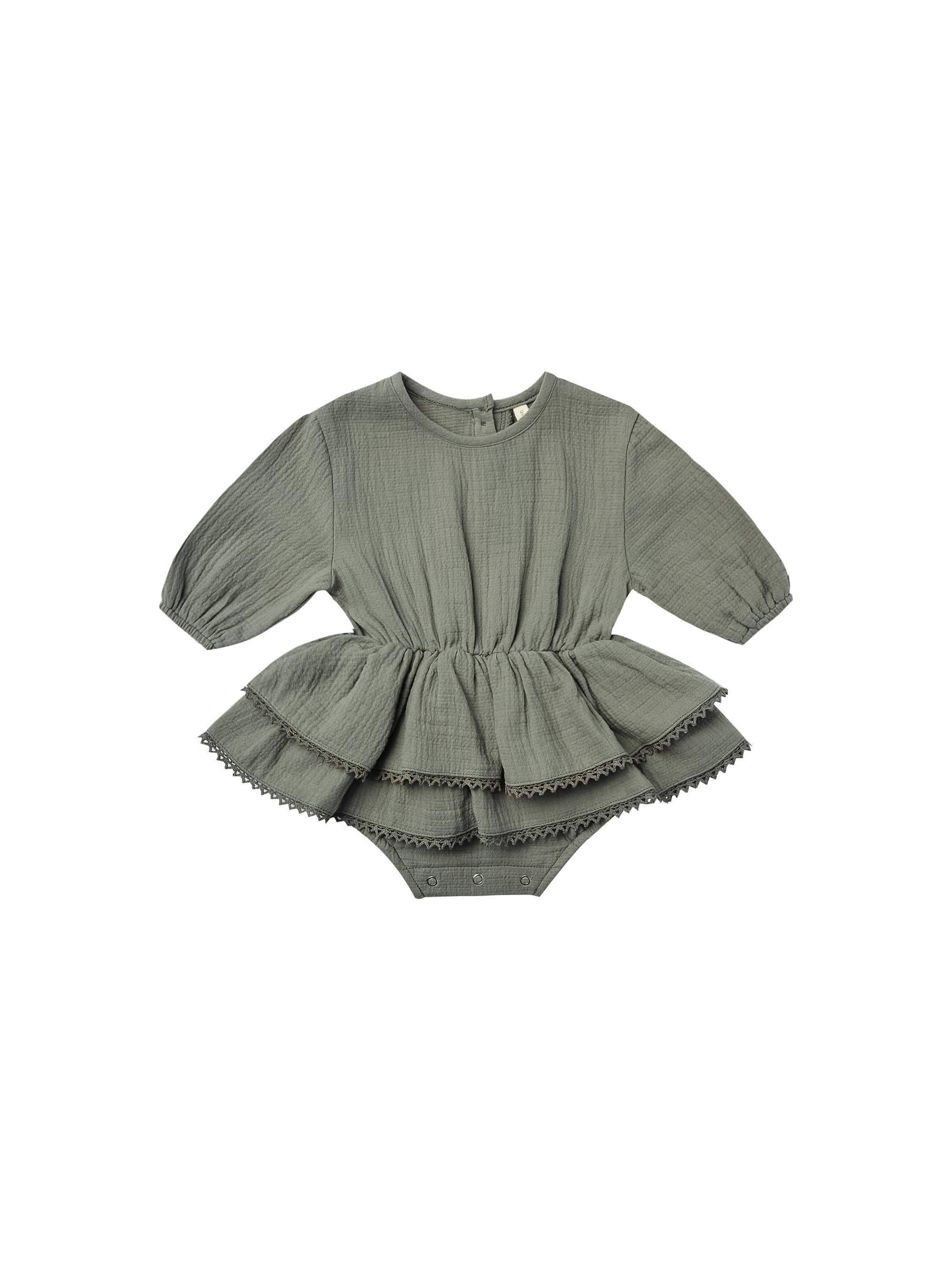 QUINCY MAE - Rosie Romper（Basil）