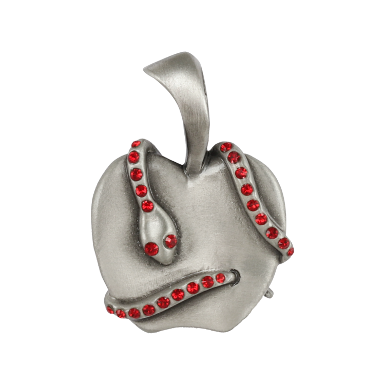 Bico吊墜，女士吊墜 禁果的誘惑；知善惡樹之果實 不含鍊子（2122紅色）