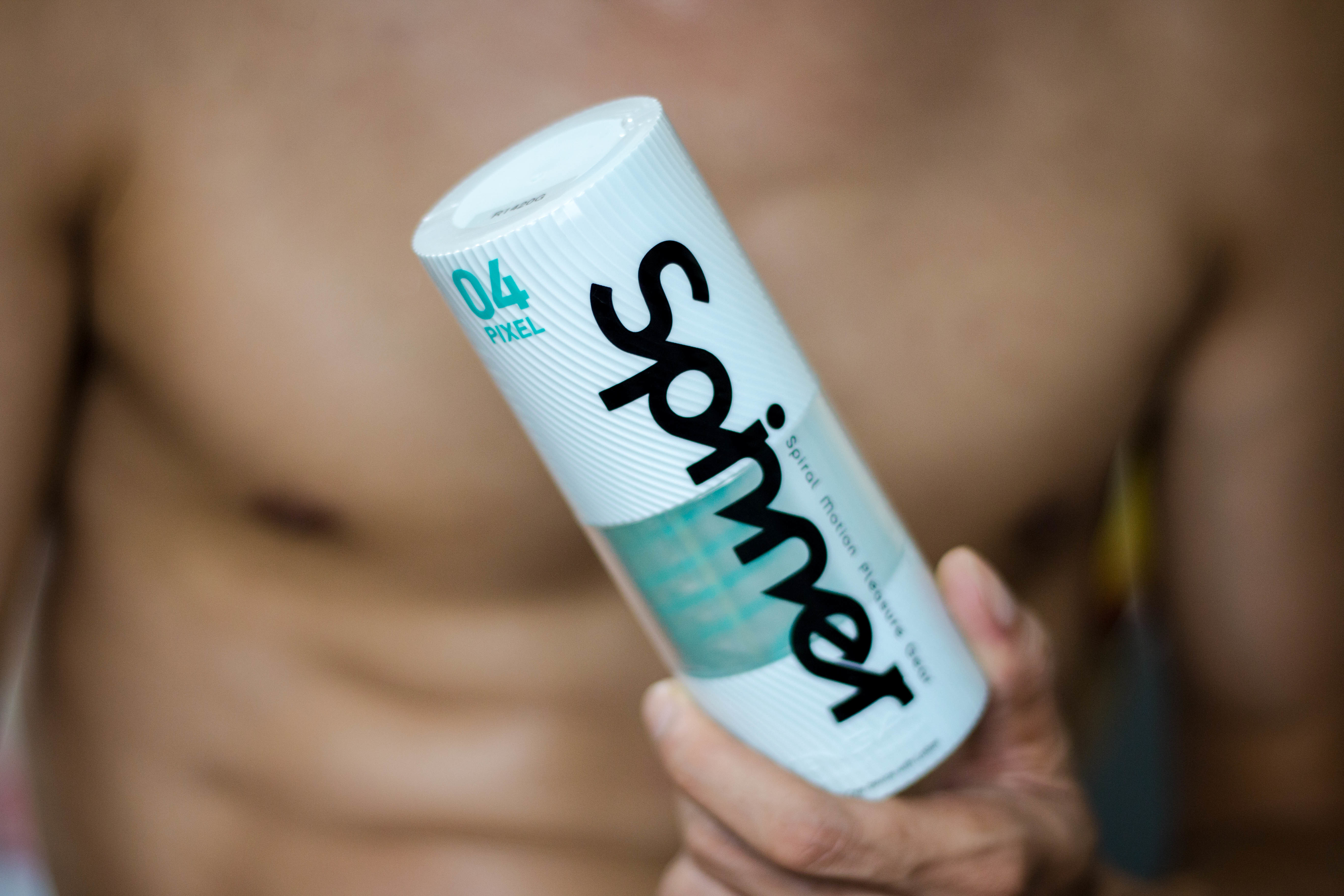 Dr.情趣精選日本tenga spinner04PIXEL迴旋梯飛機杯，展品展示圖