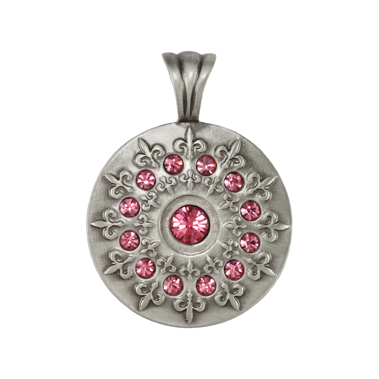 Bico吊墜，女士吊墜 王室鳶尾花；magic happens 魔法發生（2124粉紅）