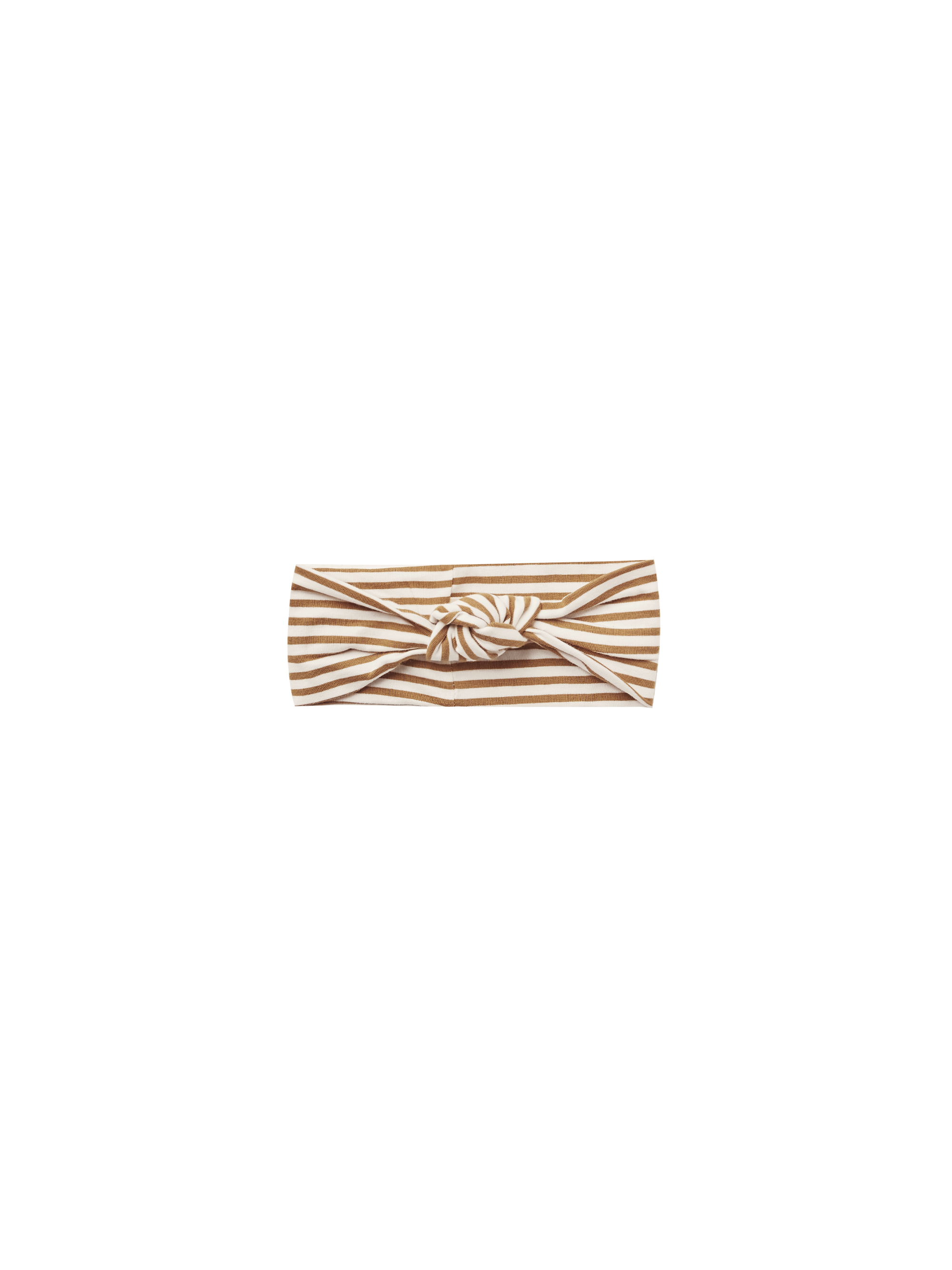 QUINCY MAE - Knotted Headband（Walnut Stripe）