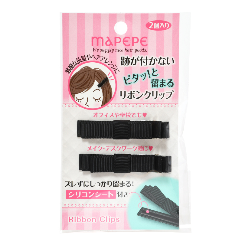 No-Crease Stick-On Hair Ribbon Clip 無痕髮夾
