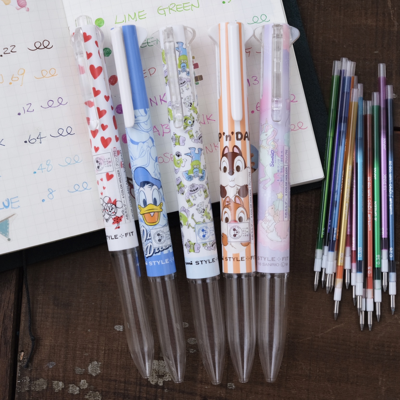 Uni 迪士尼 限定 開心筆桿 (五管/四管/三管 ) / 日本 三菱 Style Fit