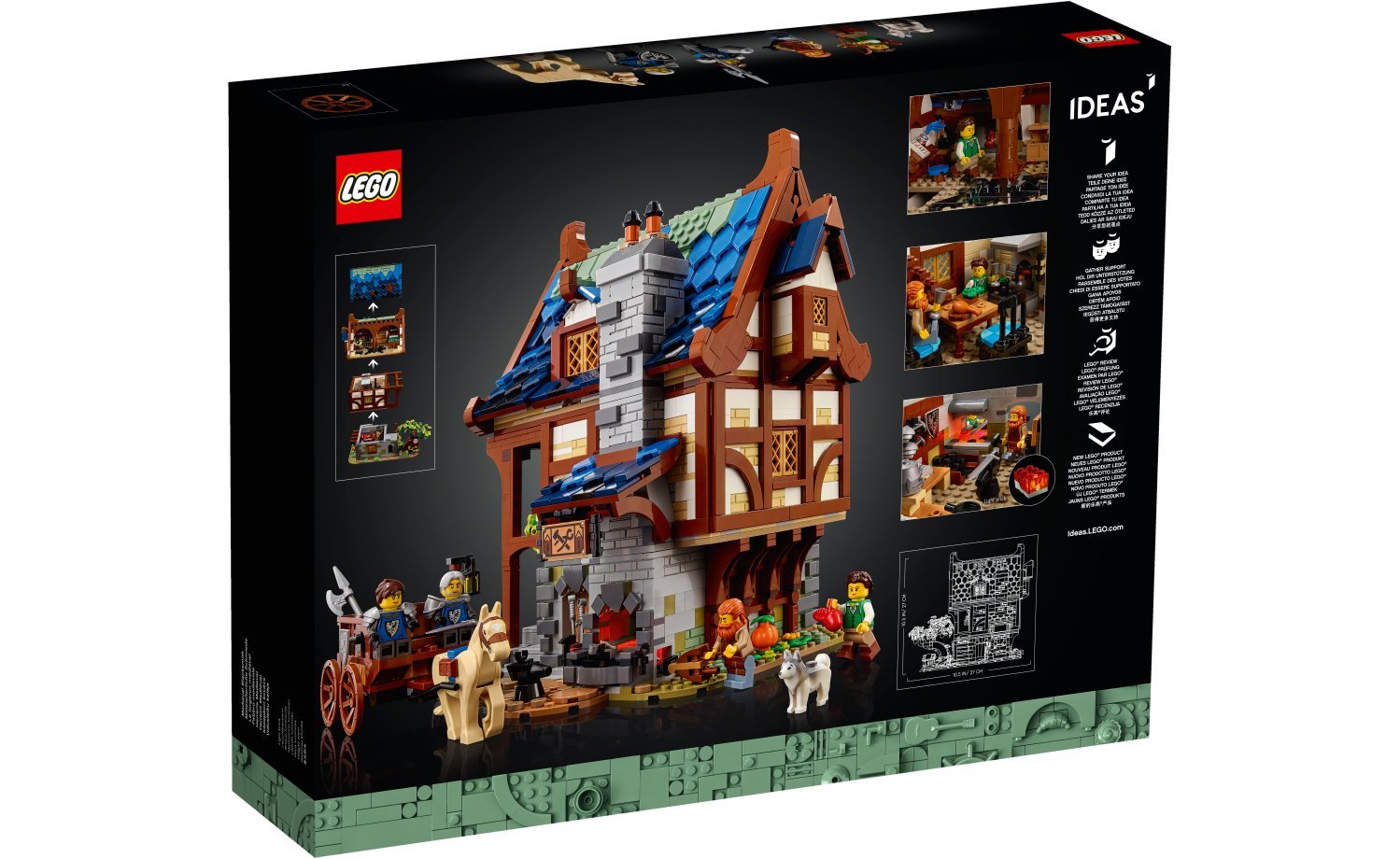 [飛米樂高積木磚賣店] LEGO 21325 ＩＤＥＡＳ系列 中世紀鐵匠小屋