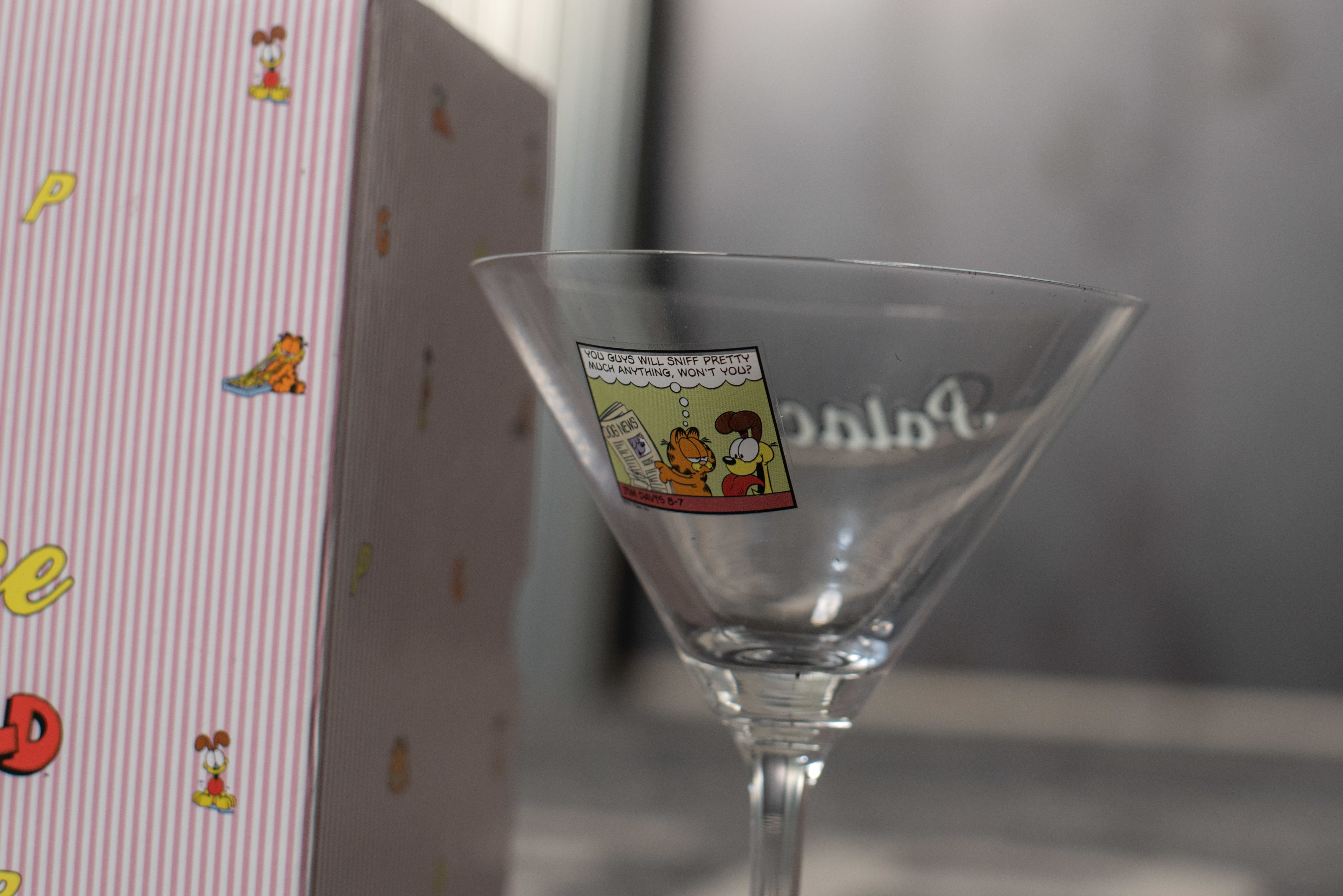 Palace Garfield Martini Glass Clear/Blue - FW21 - US