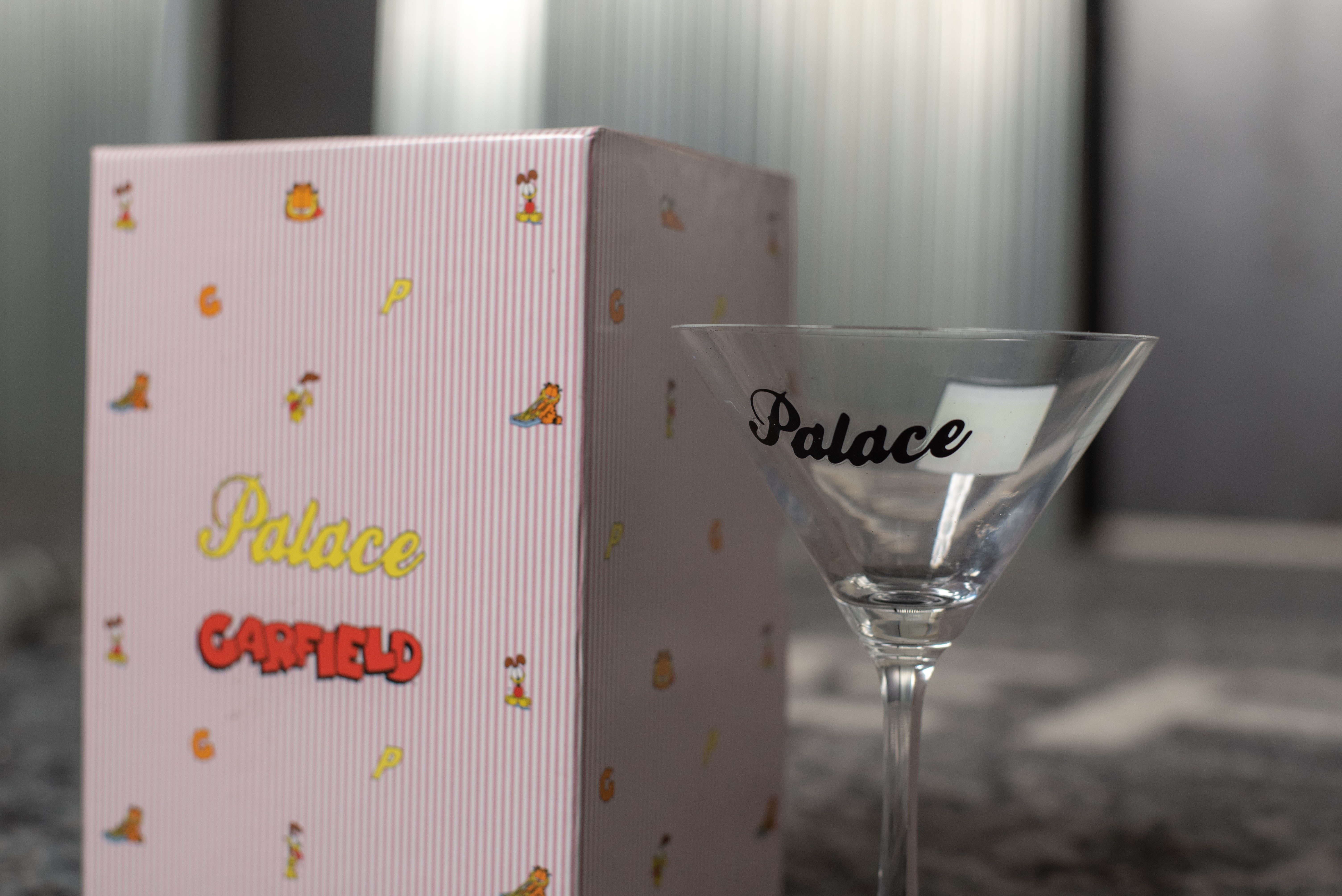 Palace Garfield Martini Glass Clear/Blue - FW21 - US