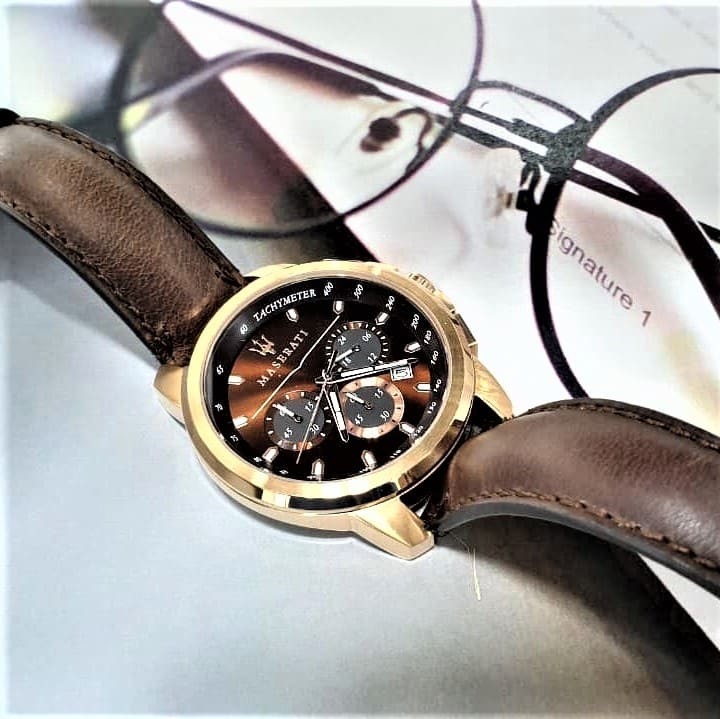 【Maserati瑪莎拉蒂】三環獨特計時石英錶 R8871621004 44mm 現代鐘錶