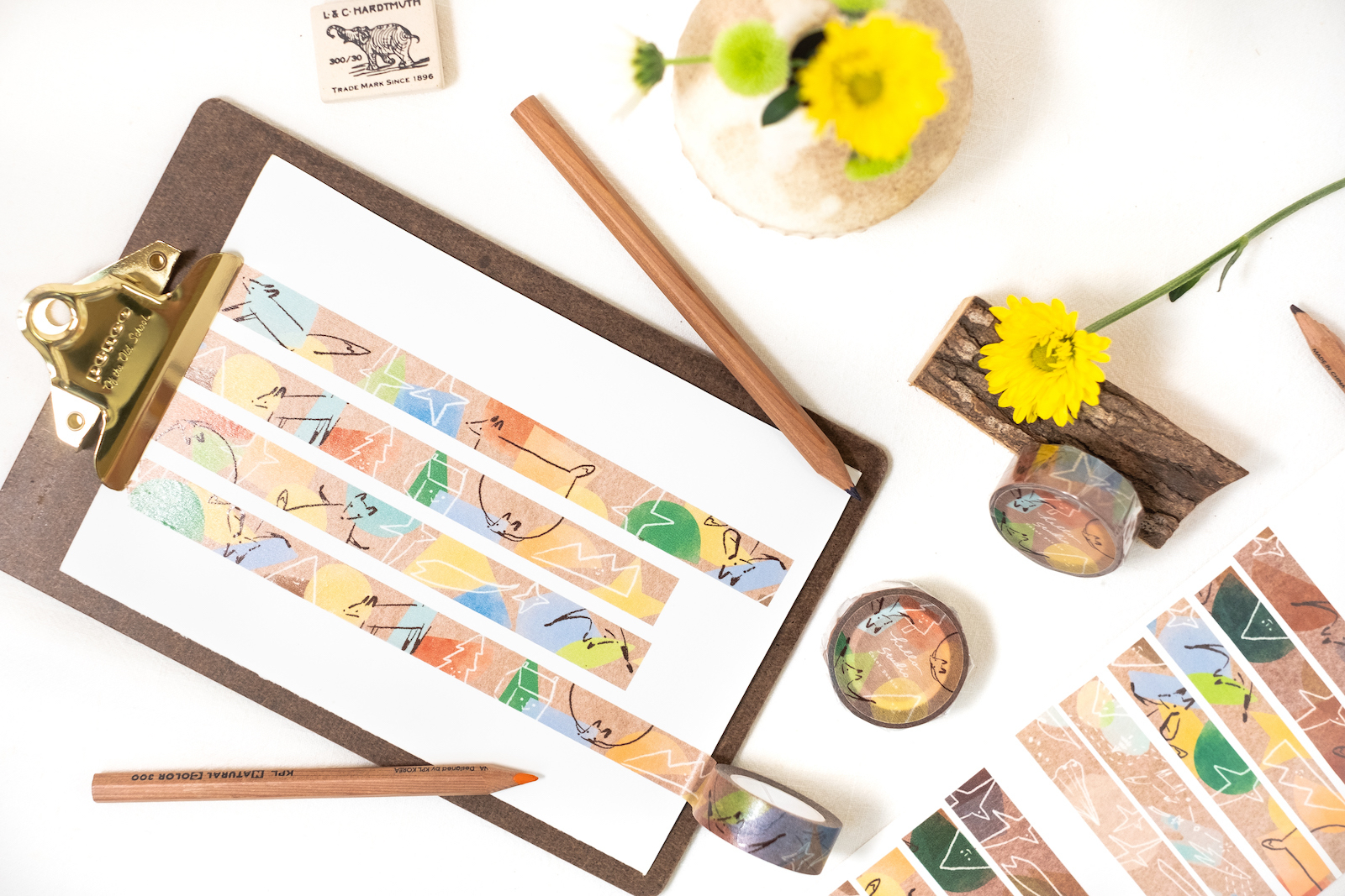 Reiko 色塊拼圖 和紙膠帶｜Hello Studio 你好工作室