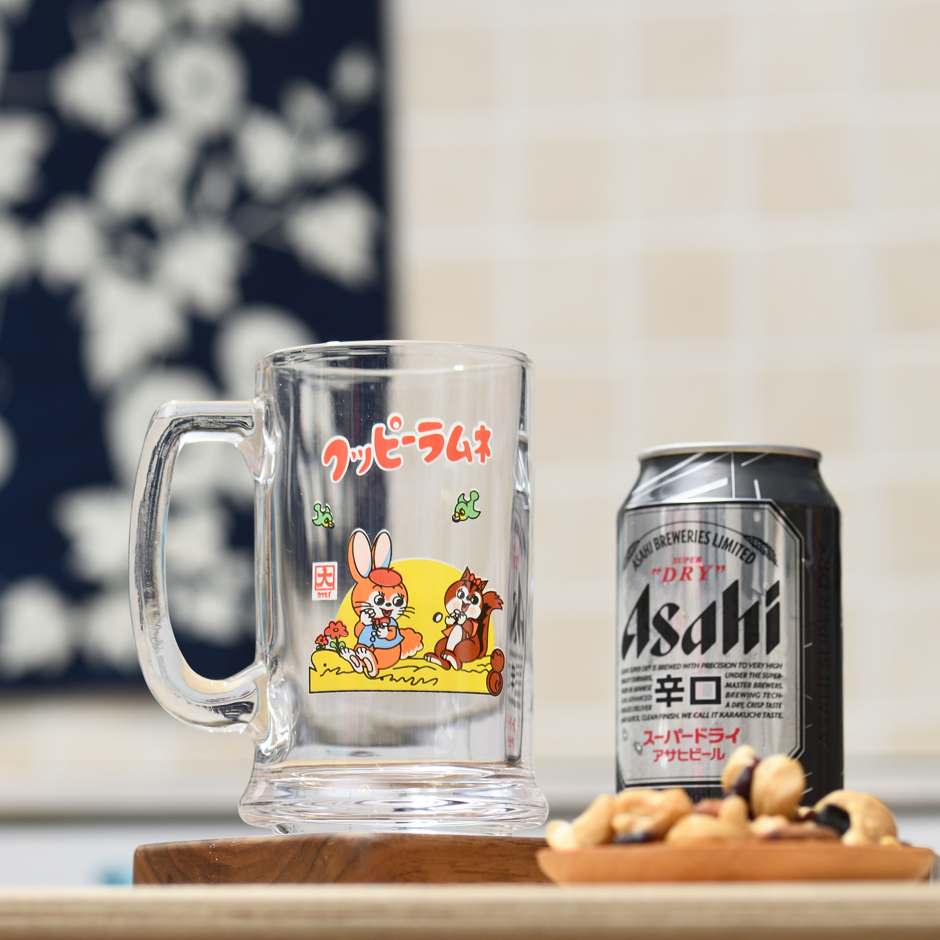 日式昭和小松鼠復古卡通啤酒杯 | 玻璃杯 | 好喜歡Party用 (逢星期日截單後7-14個工作天發貨)