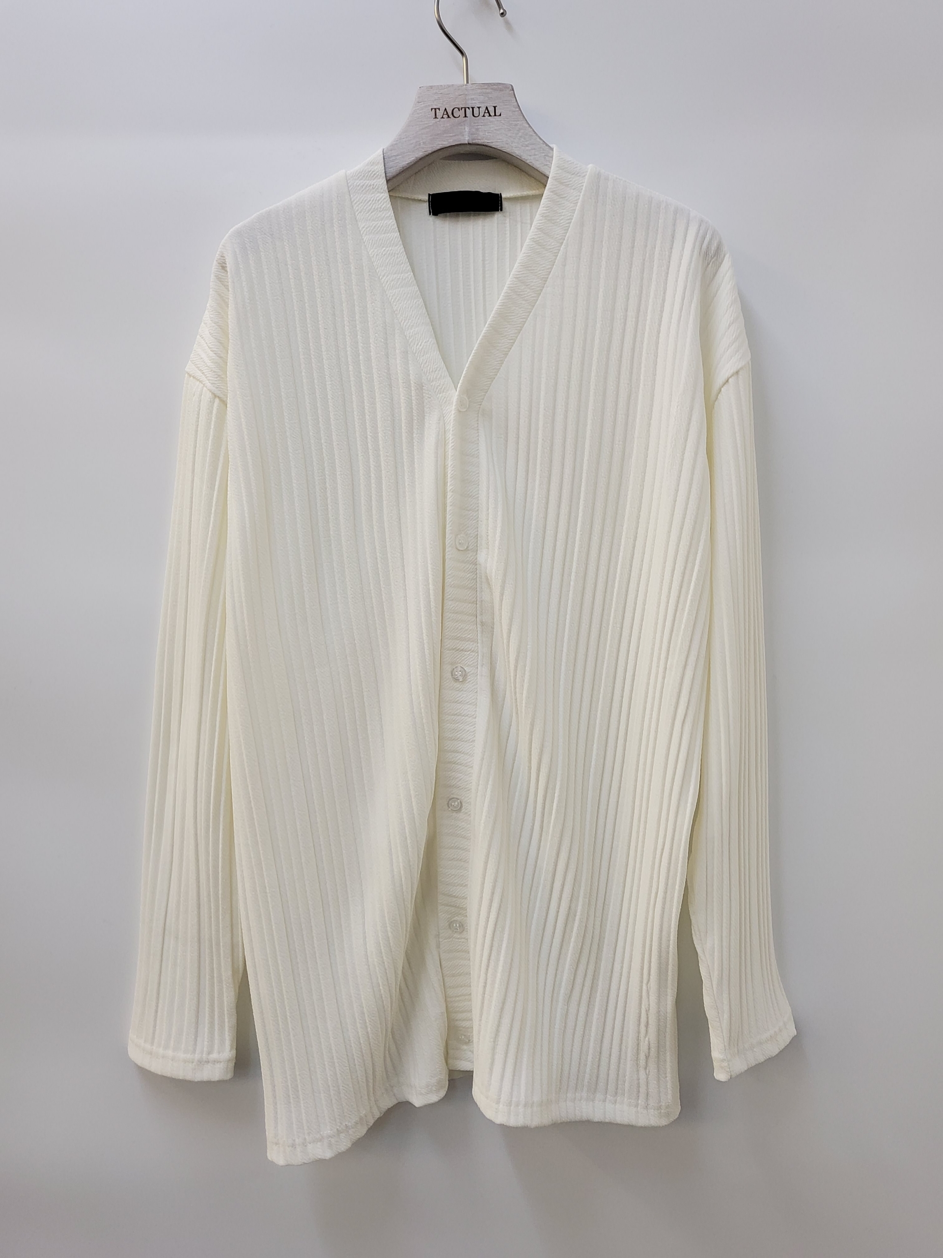 垂墜暗直紋開胸外套 JK1703