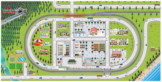 Kato 24-032 N規 佈景的墊子