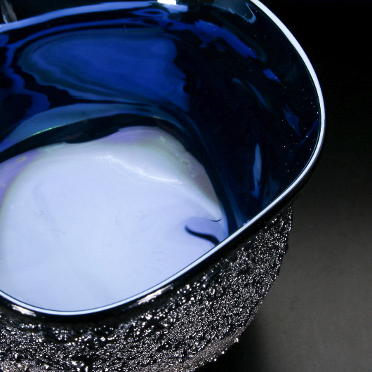 黑川大介 黑曜 青礦石玻璃 514a 吞杯 (小) (超限量)