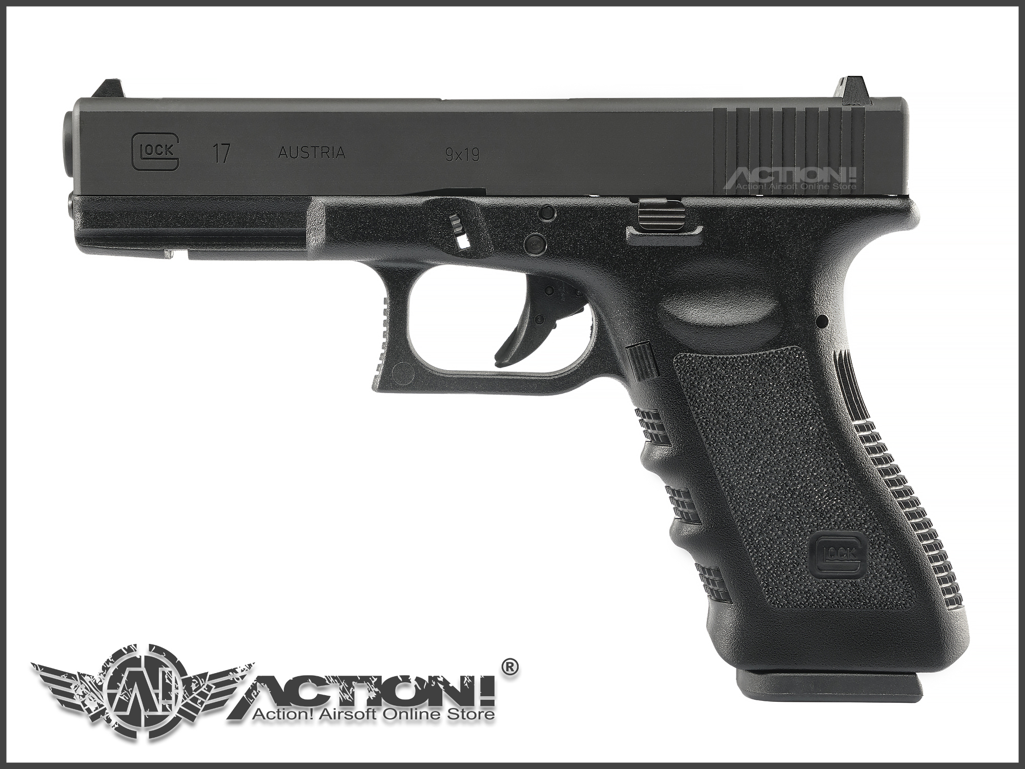 KHC GLOCK 17 MODEL AIR SOFT GUN 3点SET Umarex] GHK Glock 17 Gen 3 GBB[CNC Steel Slide] – SIXmm (6mm)