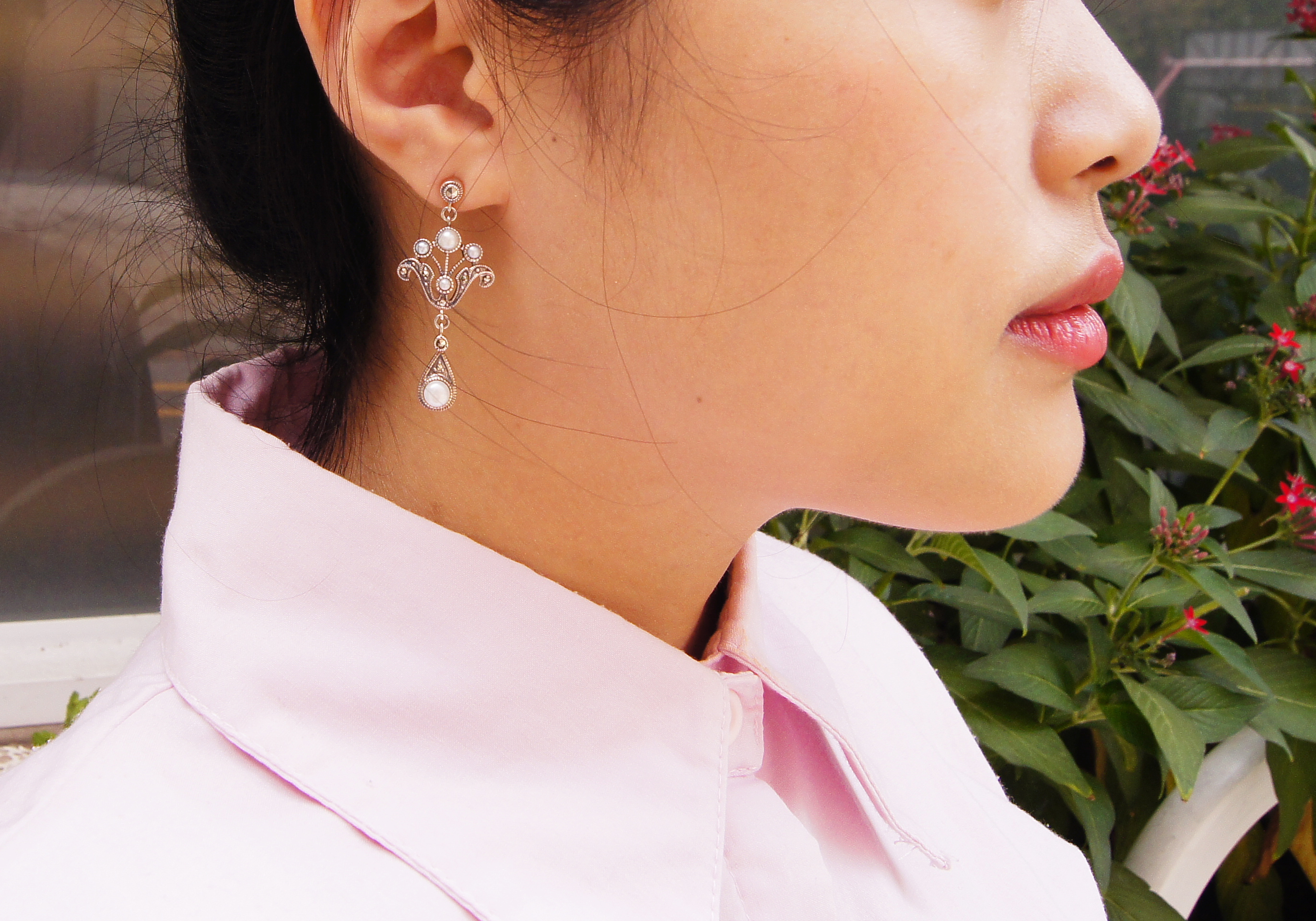 小米珠氣質耳環