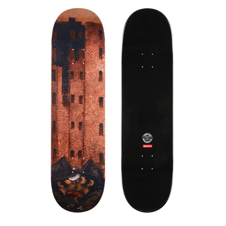 SUPREME MARTIN WONG BIG HEAT SKATEBOARD 磚牆 接吻圖 滑板-FW19SB1