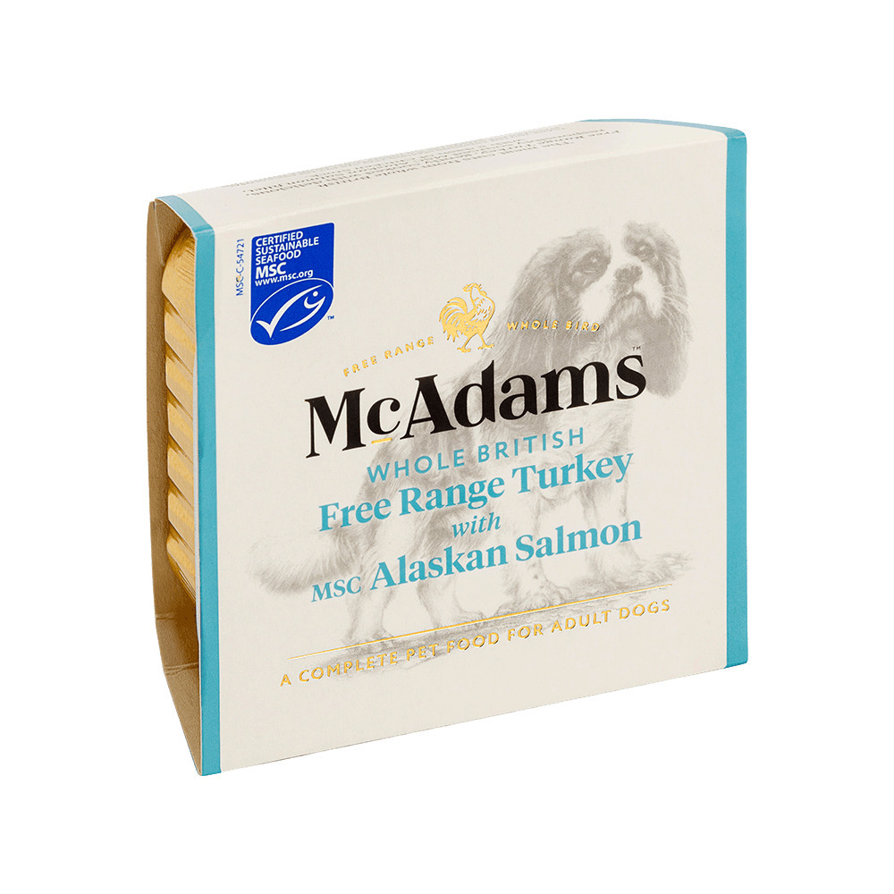 麥卡登McAdams - 自由放養火雞佐MSC阿拉斯加鮭魚(犬用)150G