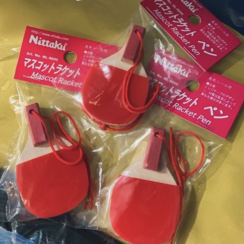 日本直送 Nittaku Q版乒乓球拍吊飾
