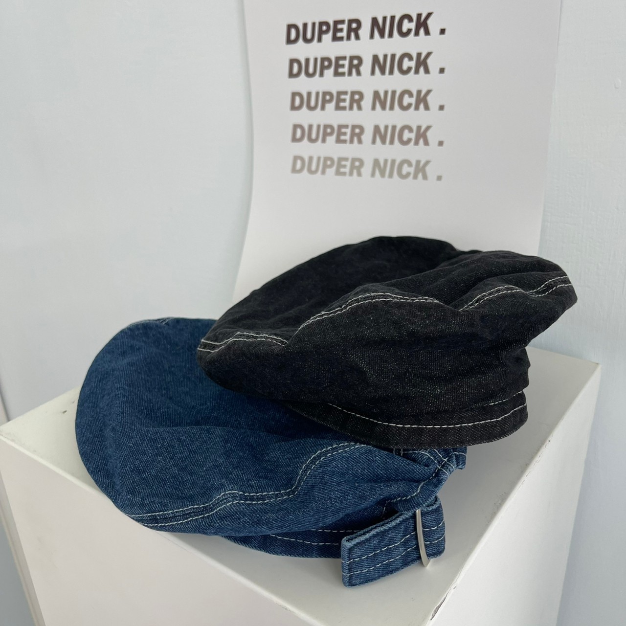 預購 韓國 正韓製 牛仔布 畫家帽