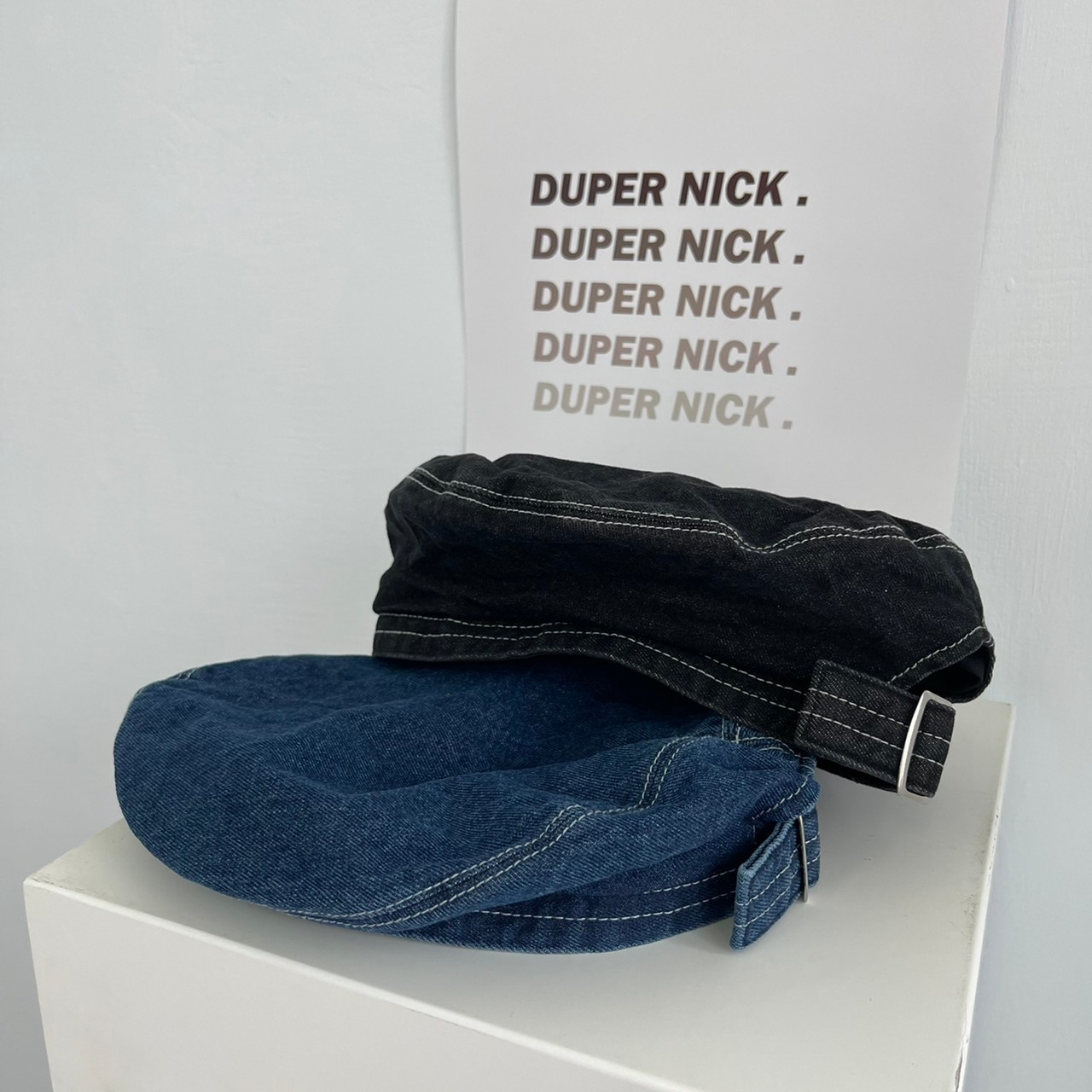 預購 韓國 正韓製 牛仔布 畫家帽