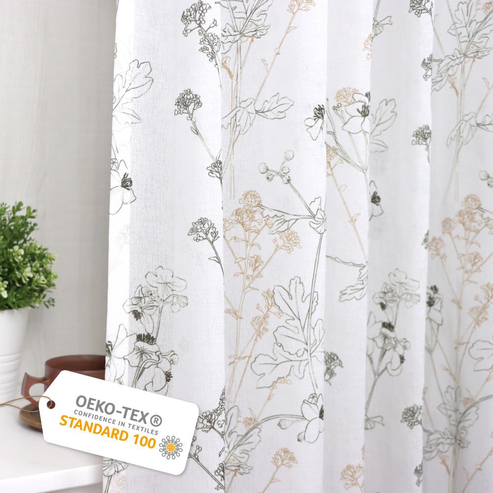 手工製作│紗簾窗紗│半窗落地窗│春暖花香│打摺│2尺寸