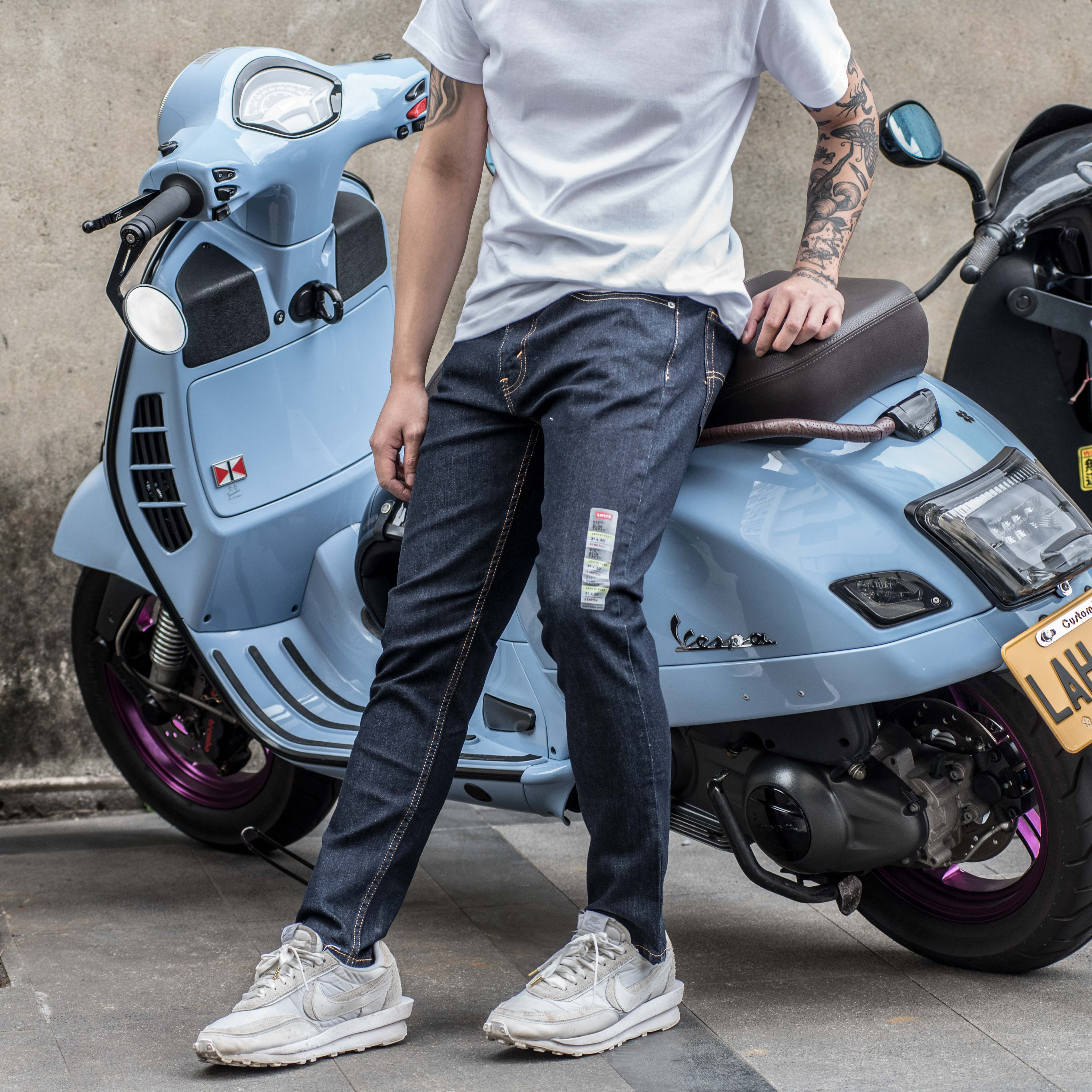 Levis 512 「0025原色深藍」上寬下窄 牛仔長褲