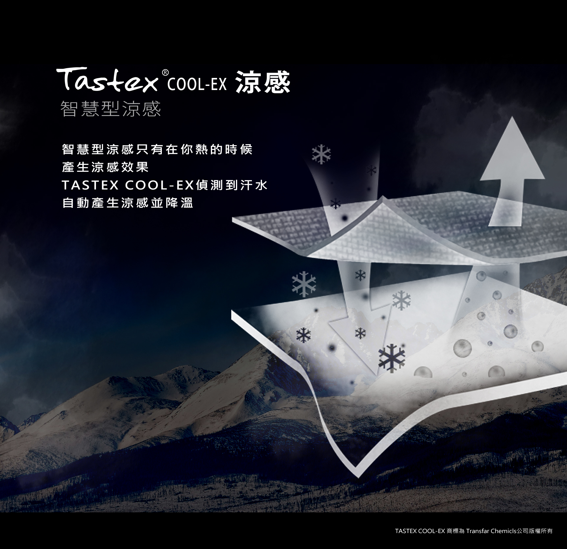 使用德國科技的涼感機能，使涼感商務襯衫可以自動降溫