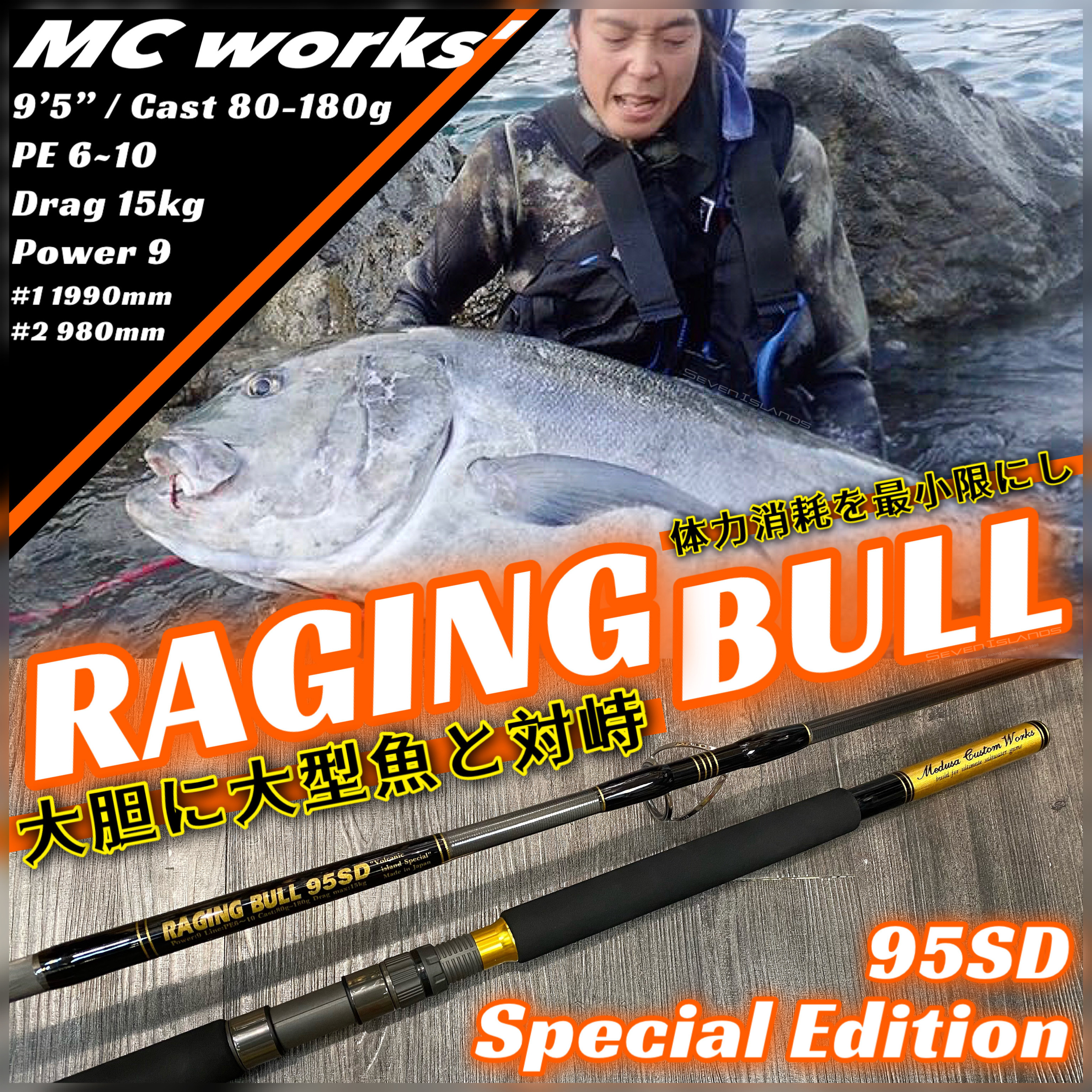 超安い】 ロッド 95SD BULL RAGING works' MC ロッド - findbug.io