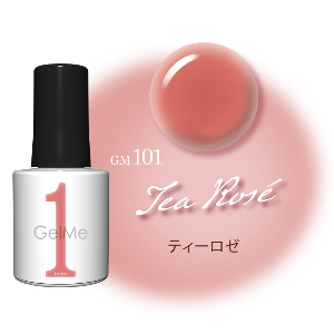 日本Gelme1 GM101 Tea Rose 玫瑰茶粉 可撕式凝膠甲油10mL