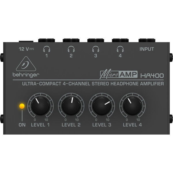 Behringer 耳朵牌 Behringer MicroAMP HA400 耳機分配器 第 2 張圖片｜三峽錄音 / 音響