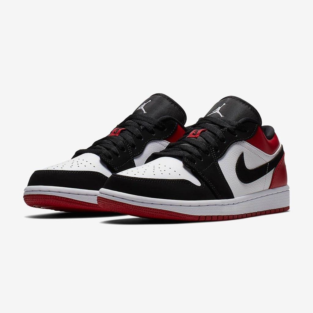 JORDAN 1 RETRO LOW "BLACK TOE/RED"-553558 116