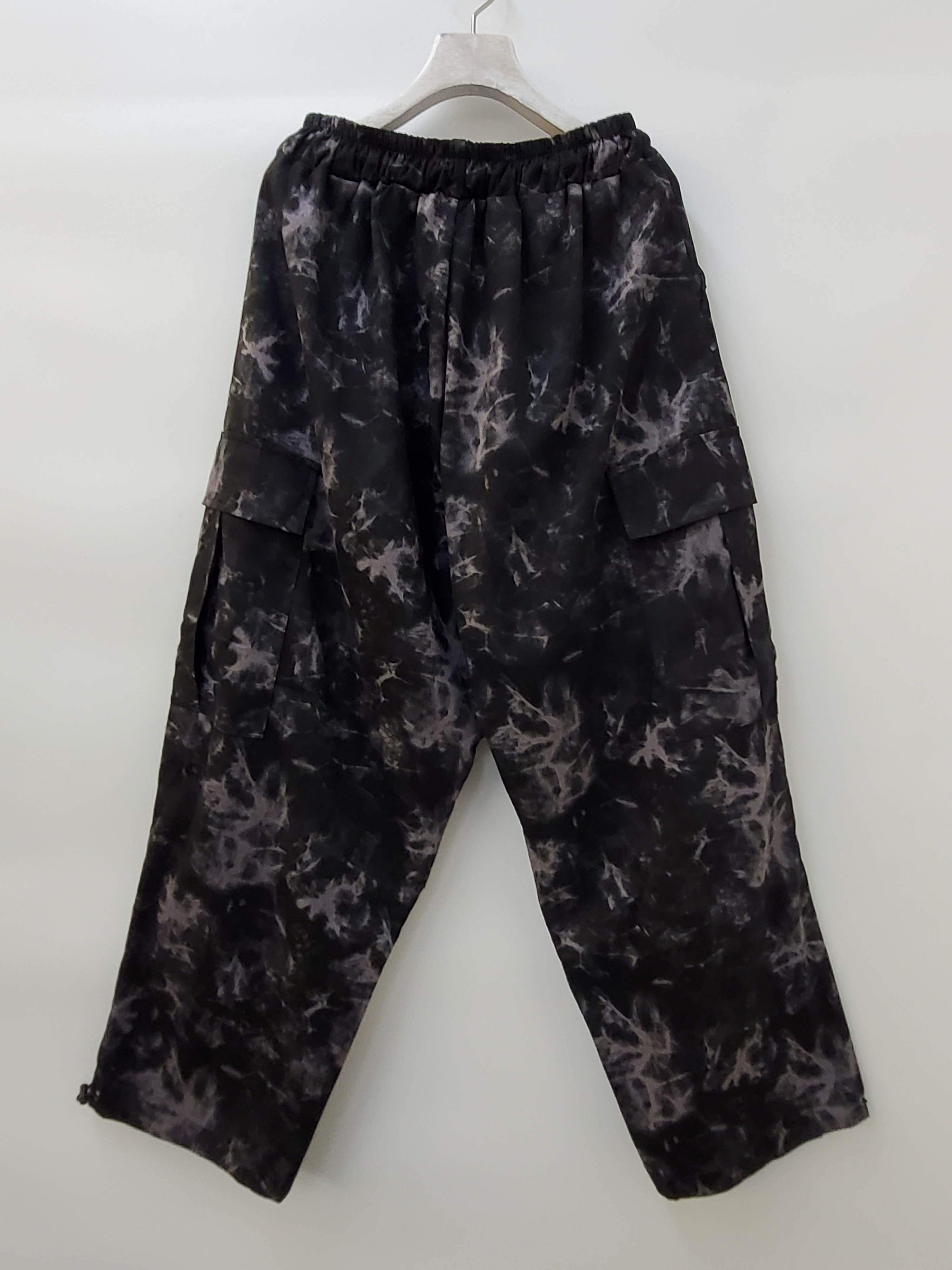 紮染工裝鬆身褲 P1162