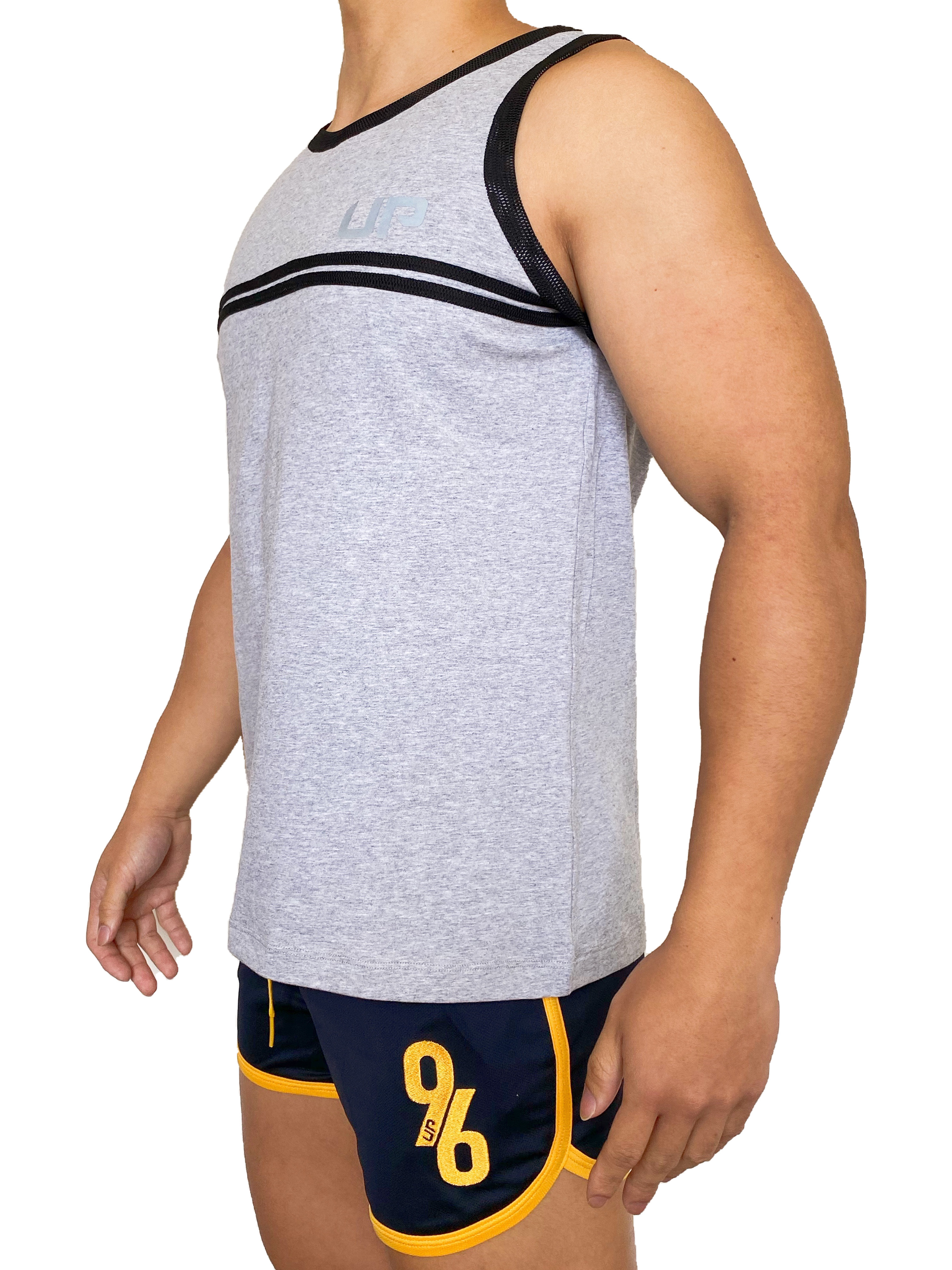 Army Tank 運動棉背心 運動灰/黑