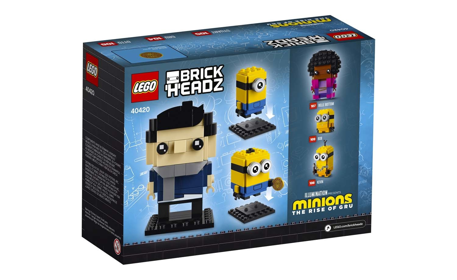 [飛米樂高積木磚賣店] LEGO 40420 BrickHeadz Gru, Stuart and Otto