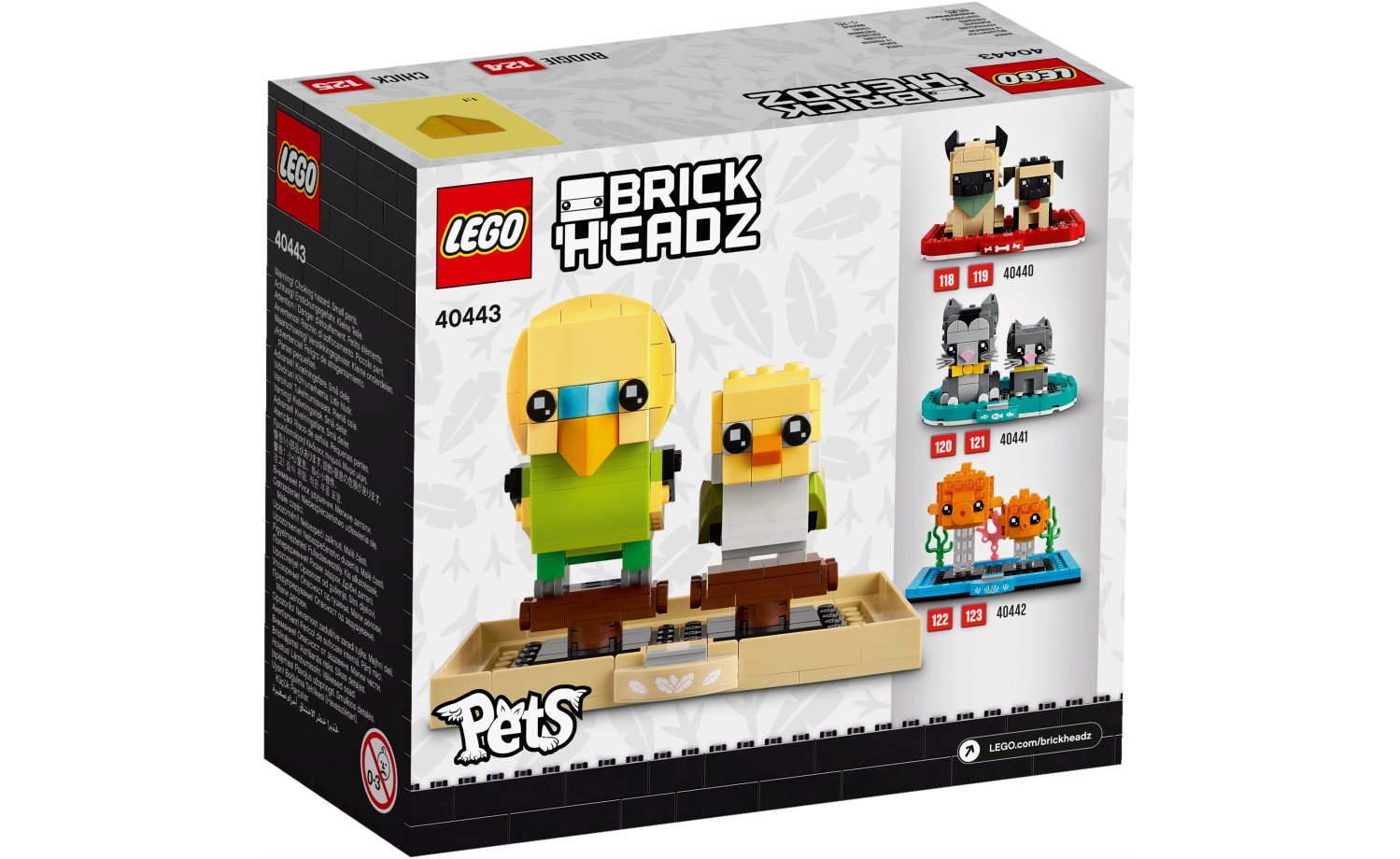 [飛米樂高積木磚賣店] LEGO 40443 BrickHeadz 虎皮鸚鵡