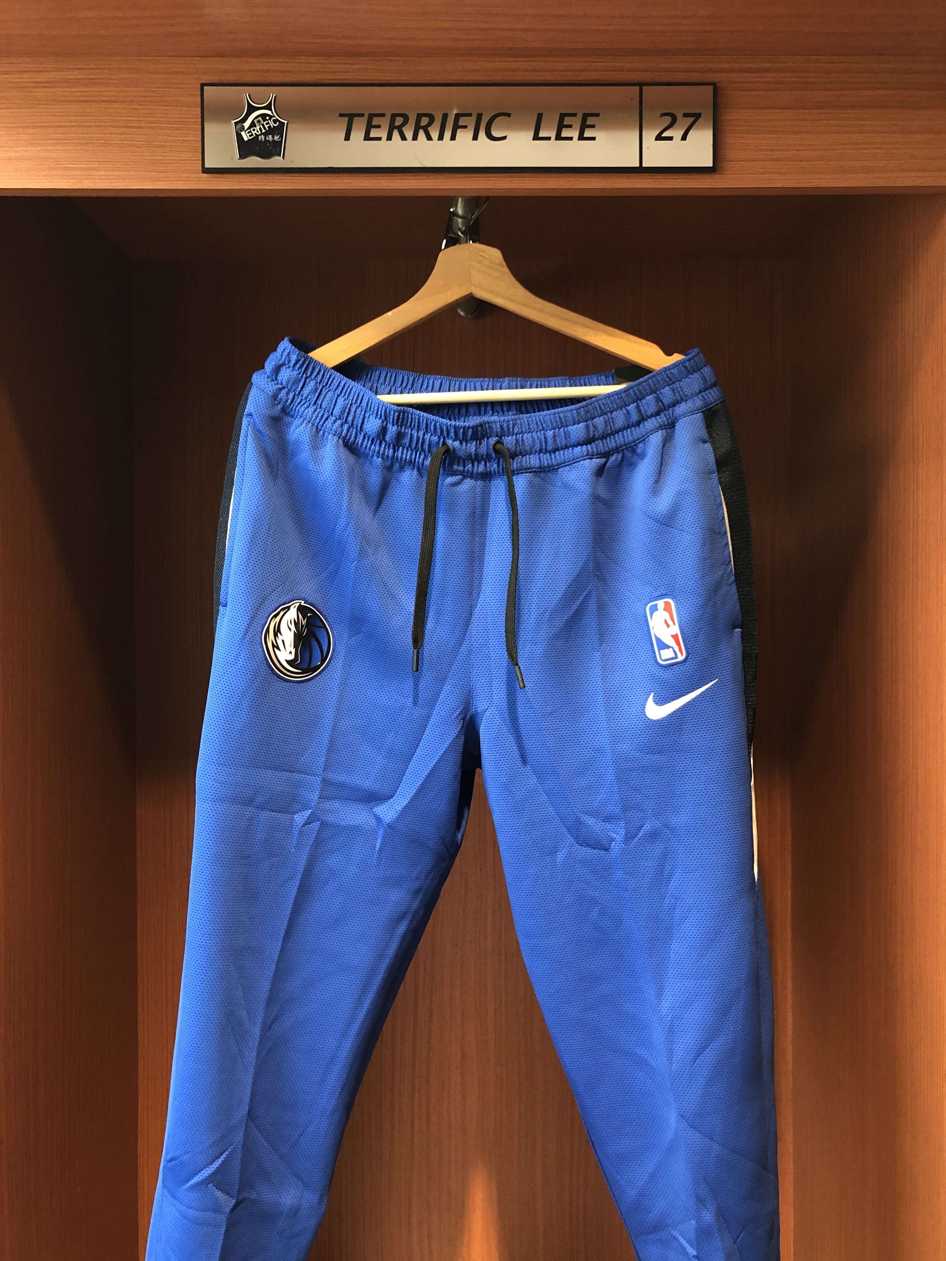 NBA長褲 Dallas Mavericks 小牛藍 實戰長褲 有口袋 Nike Showtime Pants 全新
