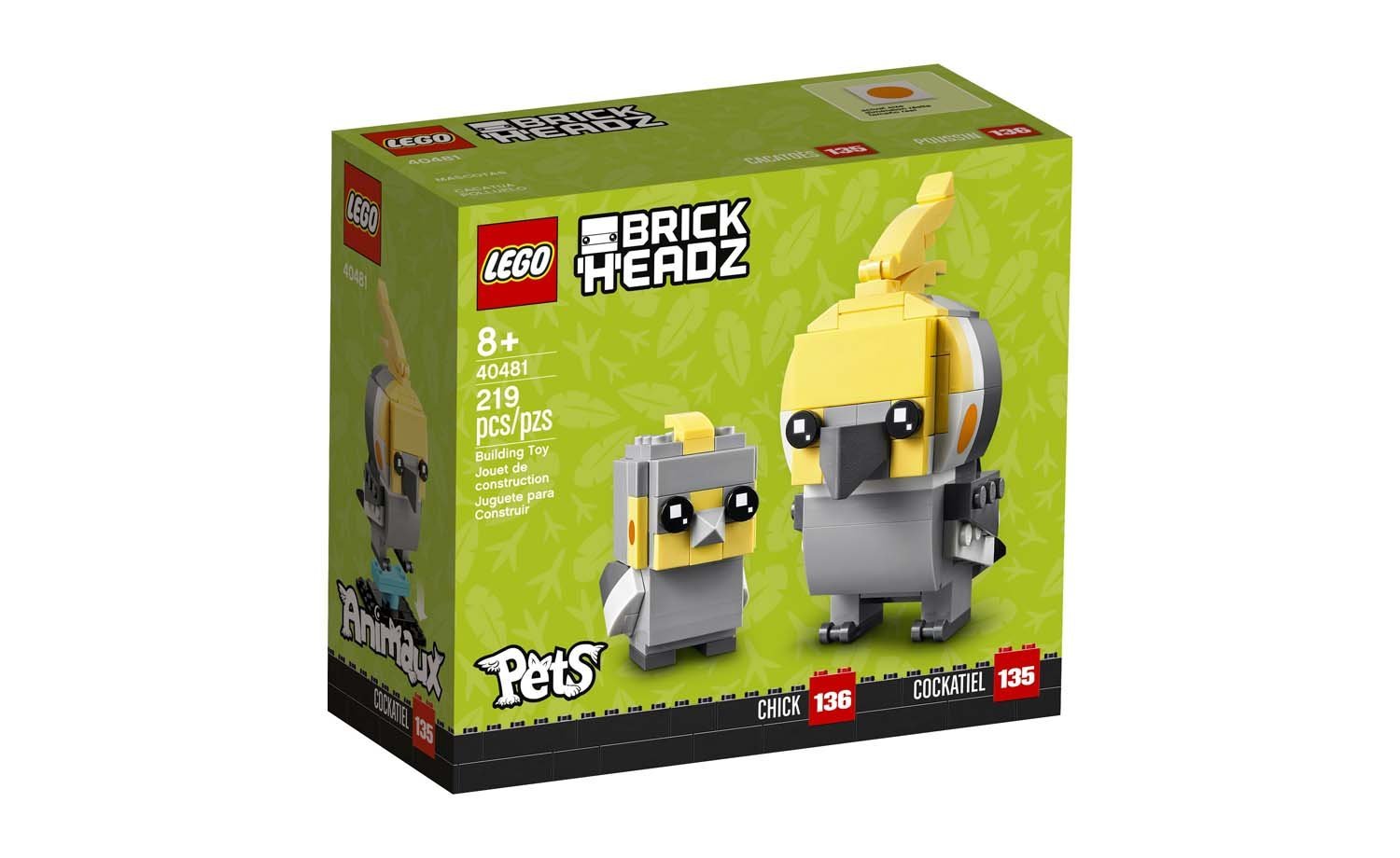 [飛米樂高積木磚賣店] LEGO 40481 BrickHeadz 雞尾鸚鵡