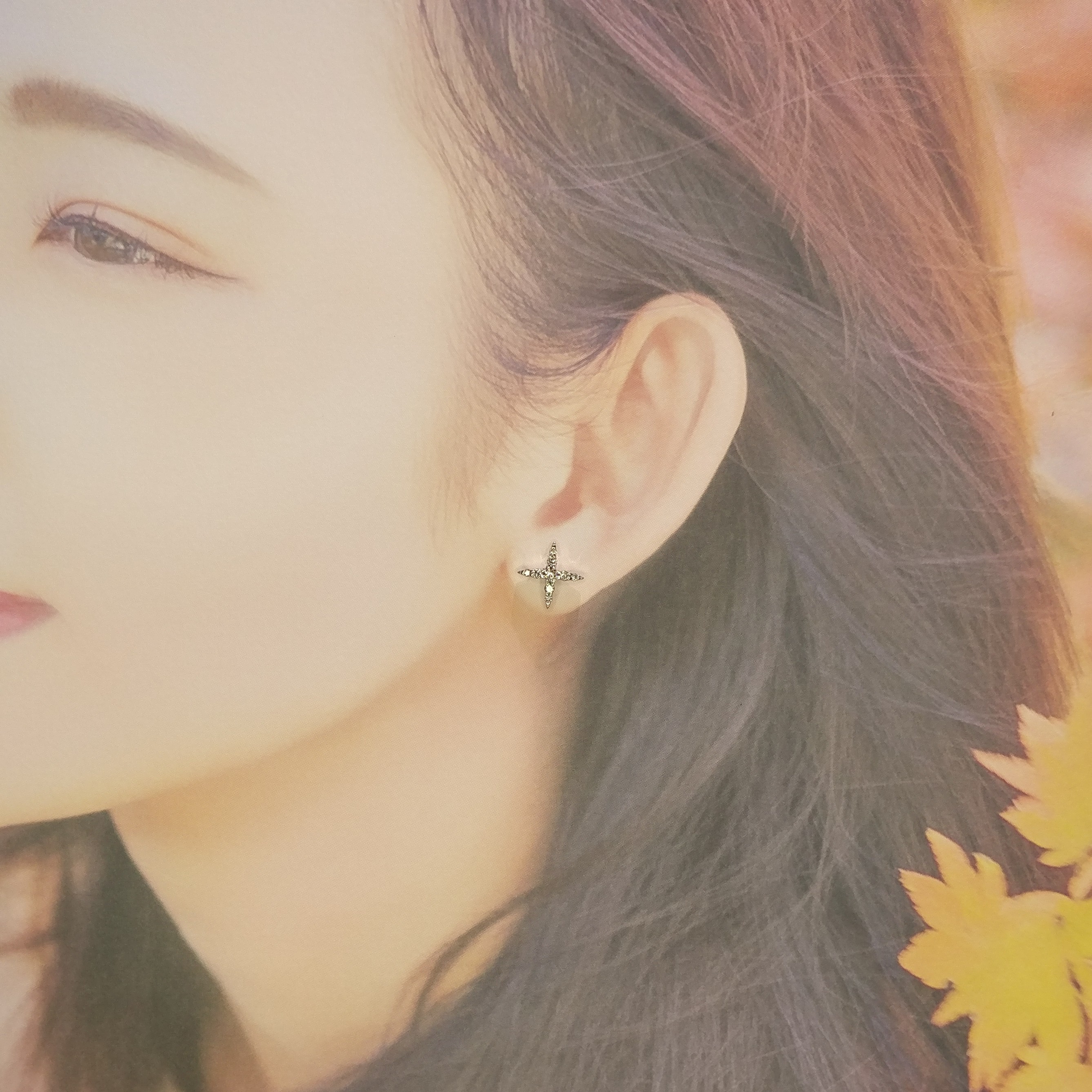 18K Gold 0.40ct Diamond Earrings