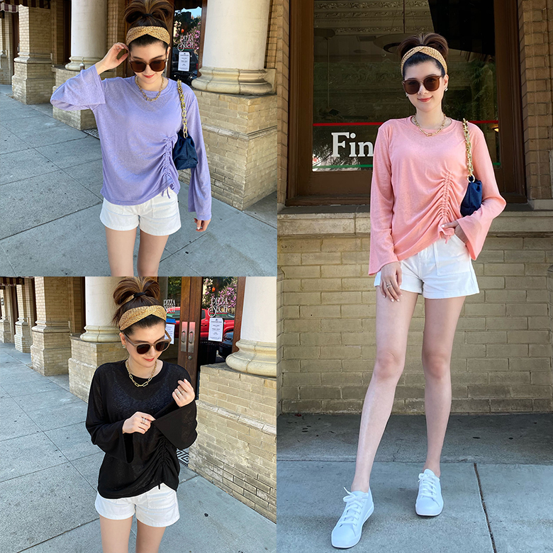 防曬抽繩造型上衣