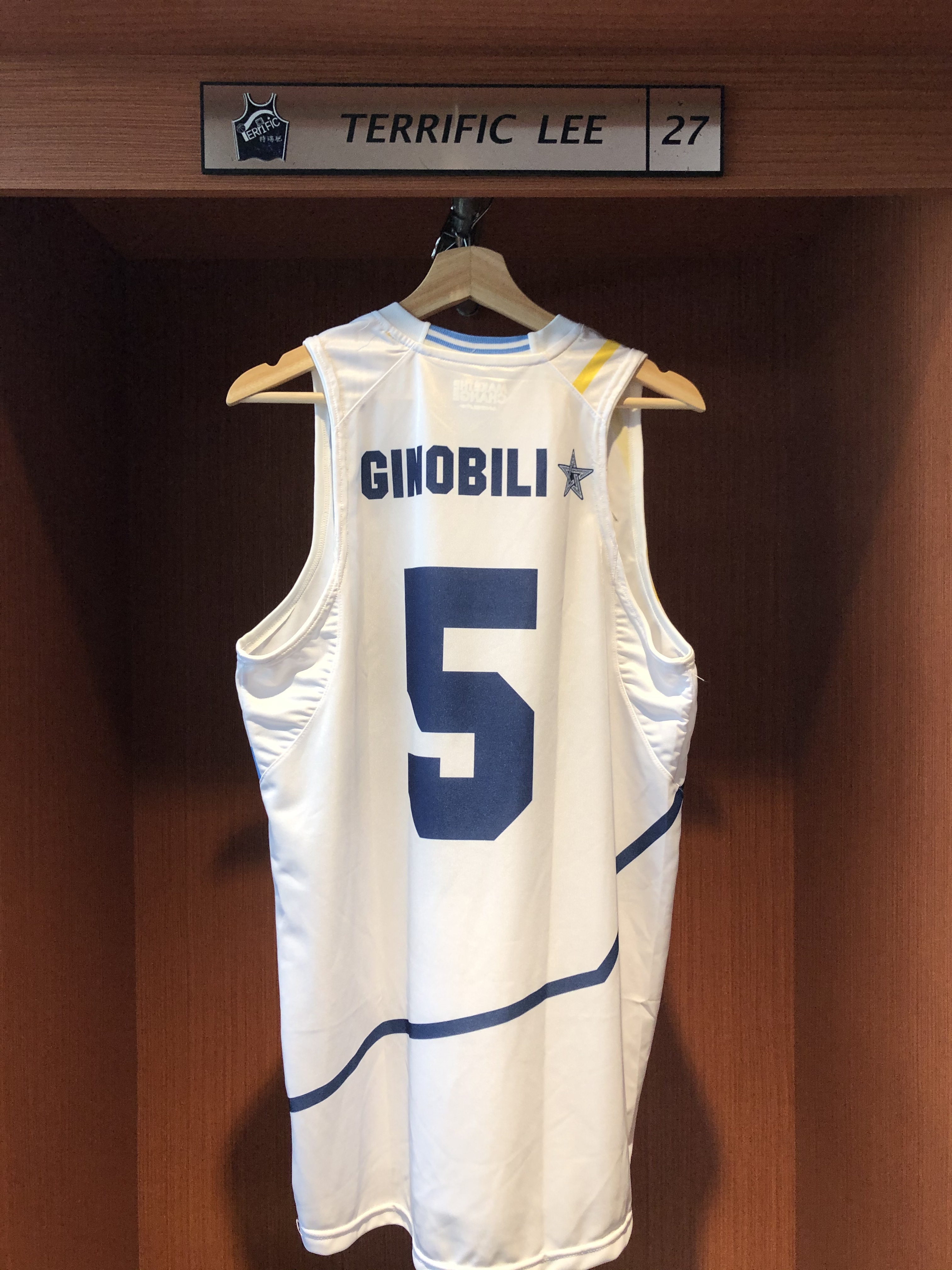 NBA球衣 Manu Ginobili 阿根廷國家隊白 Li-Ning Replica 球迷版 燙印 染印 全新