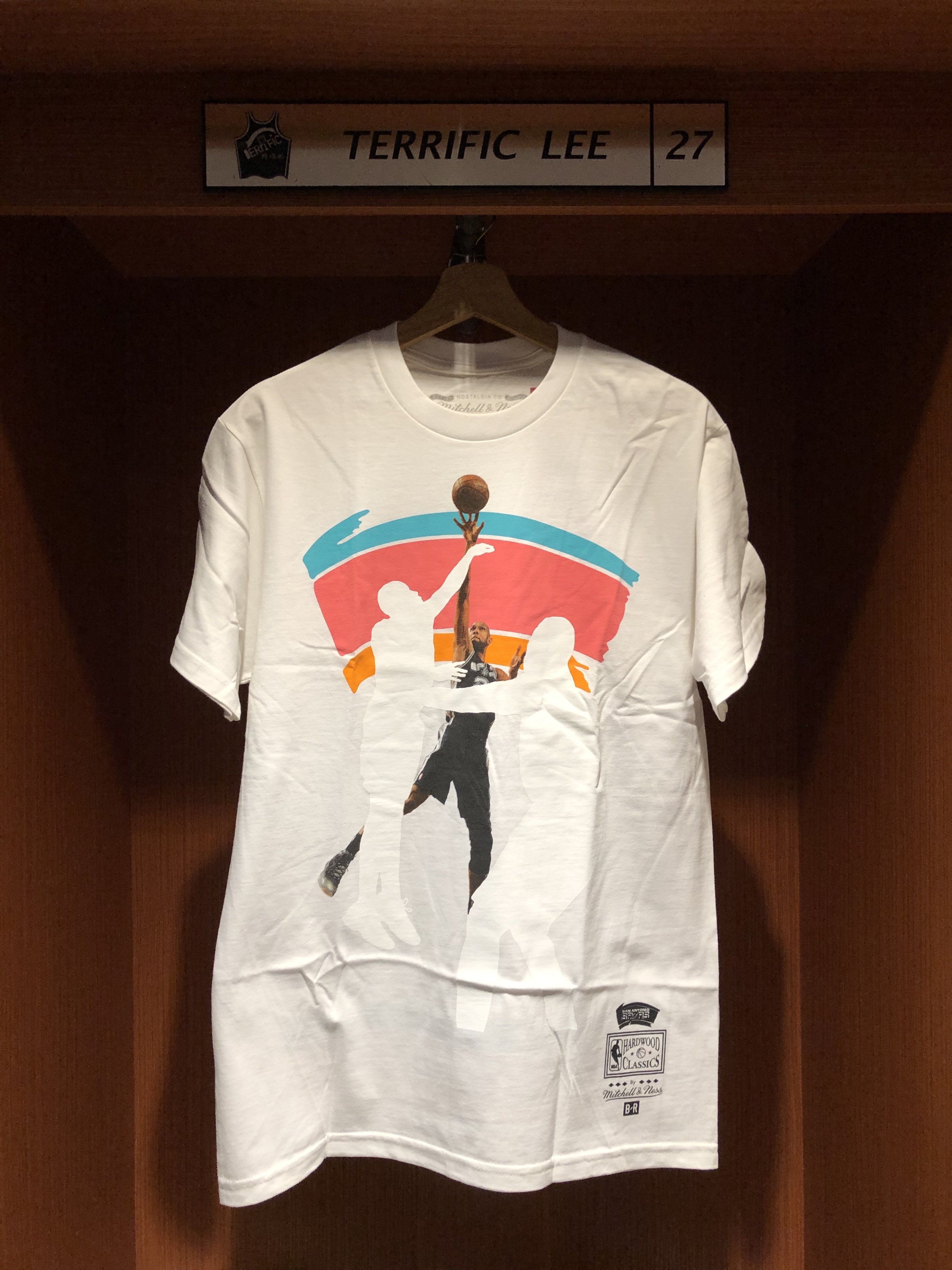 NBA短袖 San Antonio Spurs Tim Duncan HOF 聖安東尼奧馬刺 名人堂 基石白 M&N Tee 全新