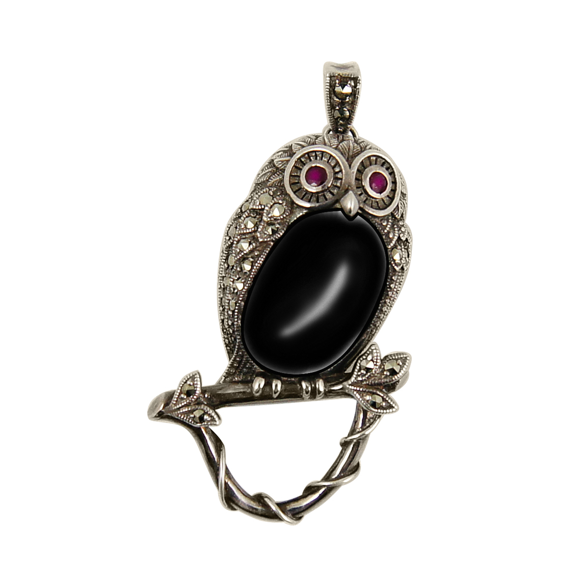 貓頭鷹守夜胸針