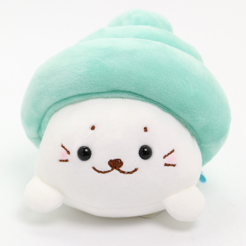 Sirotan  絨毛娃娃 深海貝系列-藍綠  17.5cm 絨毛鑰匙圈 12cm