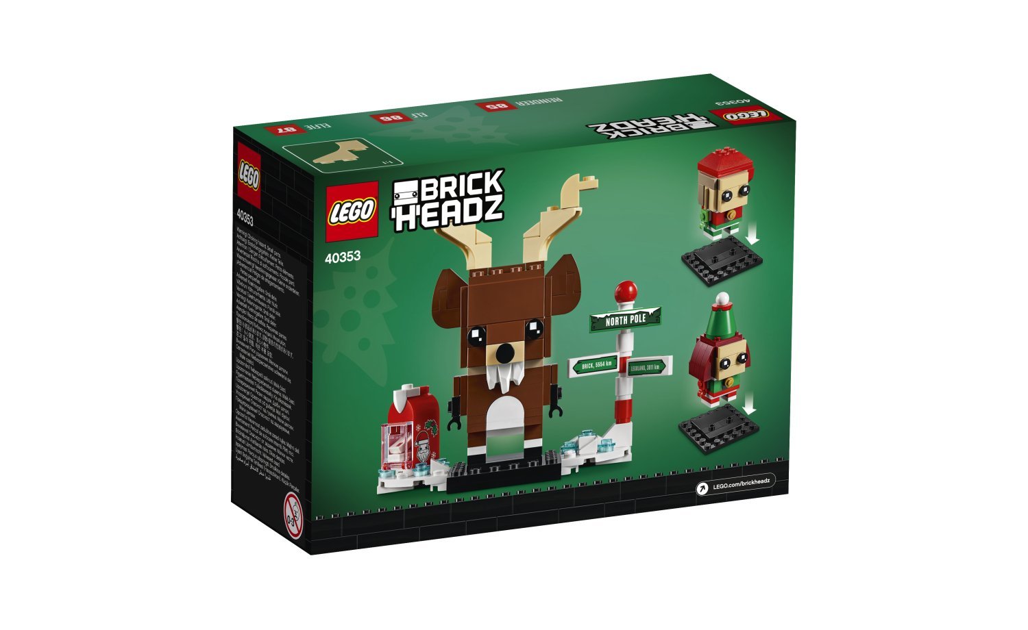 [飛米樂高積木磚賣店] LEGO 40353 BrickHeadz 馴鹿、精靈和小精靈